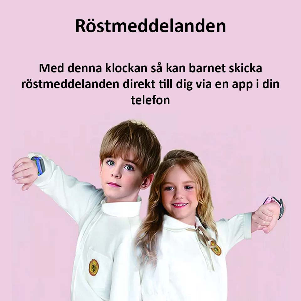 Smartwatch barn i 3 olika kulörer vattentät röstmeddelande