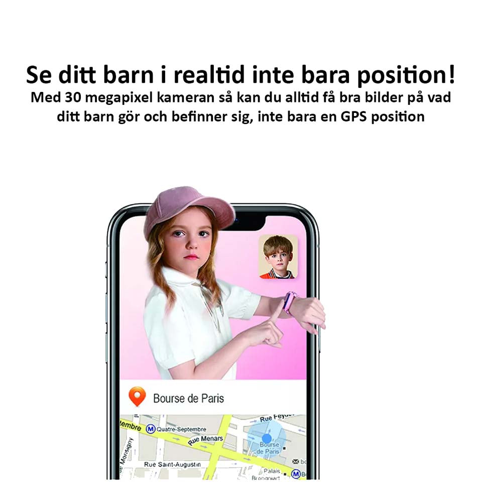 Smartwatch barn i 3 olika kulörer vattentät röstmeddelande