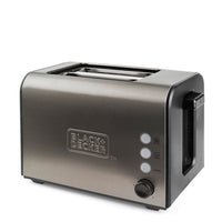 BLACK+DECKER Brödrost 2-Skivor Borstat Stål