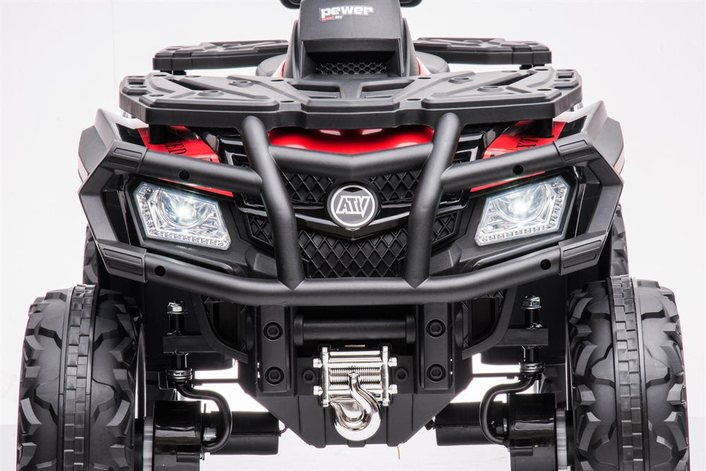 Azeno Dirty Raptor III – kraftfull ATV med gummidäck | Fyrhjuling för barn 3–8 år