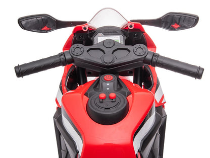 Honda CBR1000R elmotorcykel för barn 12V – med LED-ljus & ljud | Motorcykel barn 3+ år