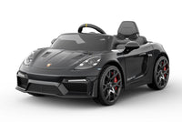Porsche 718 Spyder RS – Elbil för barn 3–6 år Svart