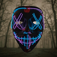 LED Mask The Purge 18st färger