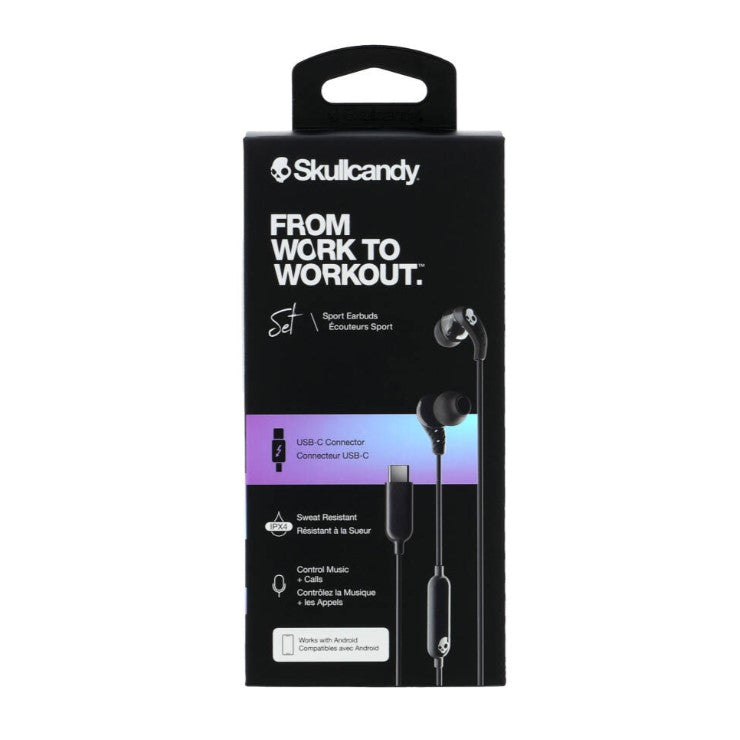 SKULLCANDY Hörlur Set USB-C In-Ear Svart - Optimal Ljudupplevelse