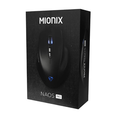 MIONIX NAOS Pro Gamingmus Svart - För Perfekt Handgrepp och Prestanda