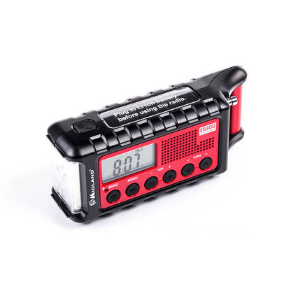 Röd svart nödradio ifrån Midland modell ER300