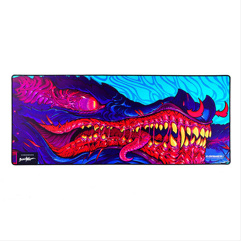 X-Gamer Dragon Fin Musmatta 110x45 cm - Antiglid Design för Ultimat Gaming Precision