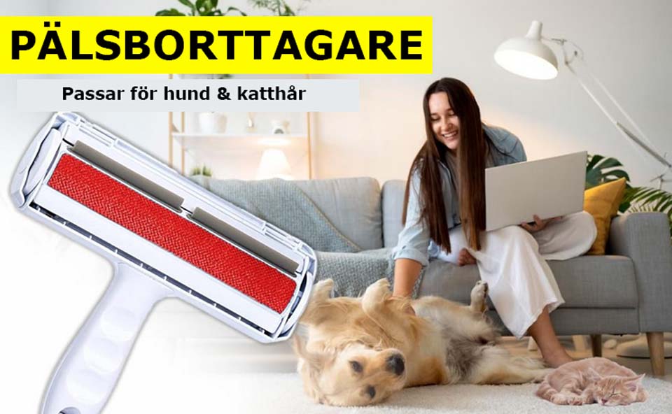 Pälsborttagare passar bra till hund & katthår