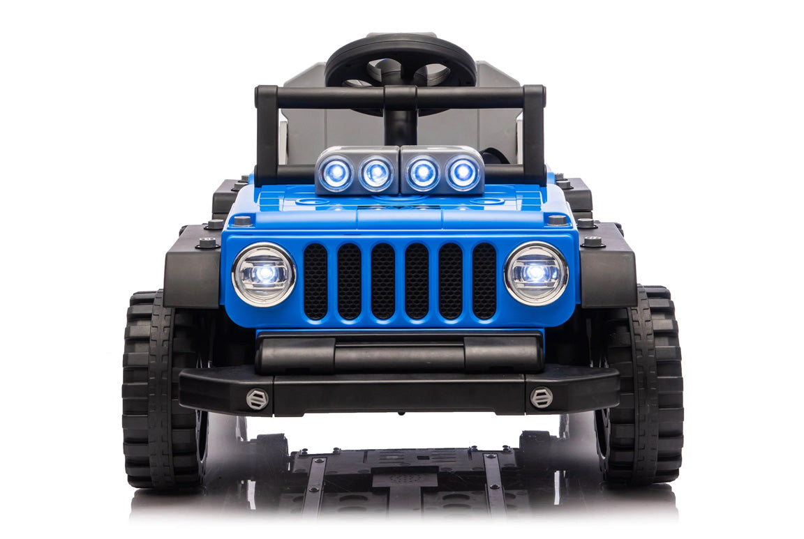 Transformers Ventura 2-i-1 barn elbil – Jeep & Gokart Blå