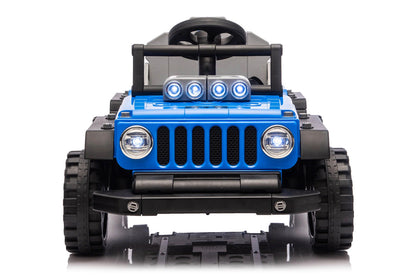 Transformers Ventura 2-i-1 barn elbil – Jeep & Gokart Blå