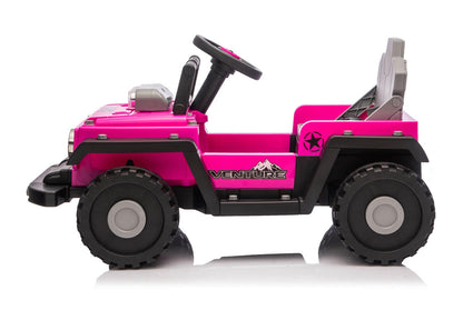Transformers Ventura 2-i-1 Elbil för barn – Jeep & Gokart Rosa