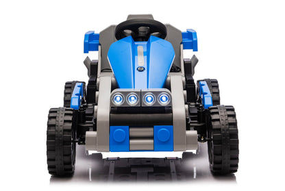 Transformers Ventura 2-i-1 barn elbil – Jeep & Gokart Blå