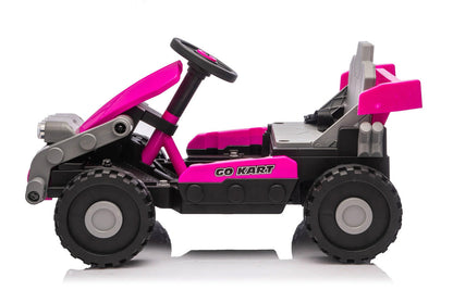 Transformers Ventura 2-i-1 Elbil för barn – Jeep & Gokart Rosa