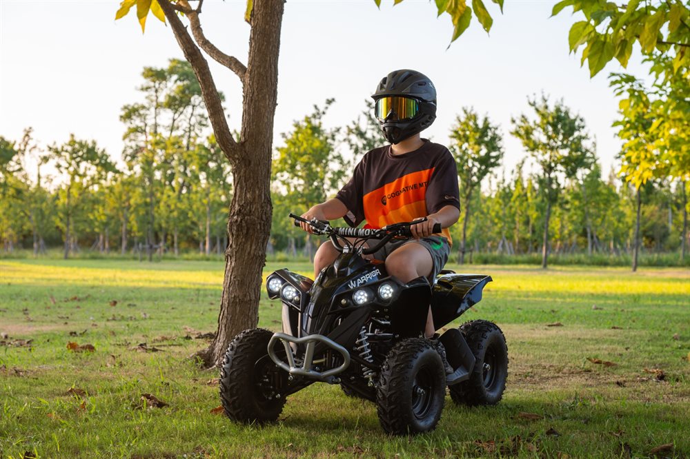 Azeno Fyrhjuling 48V 1000W – kraftfull barn ATV med luftdäck  – För barn 10+ år