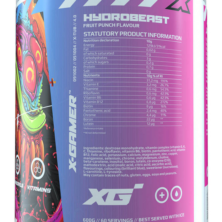 X-Tubz HydroBeast Hydration 600g