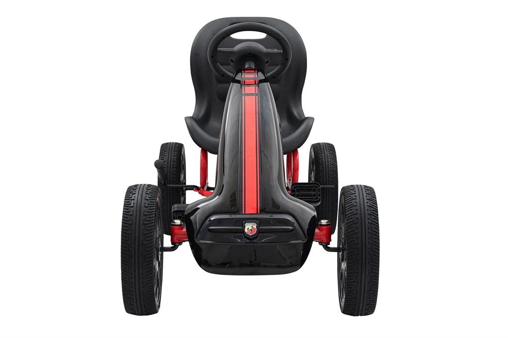 Abarth Gokart trampbil med gummihjul – För barn 3–8 år