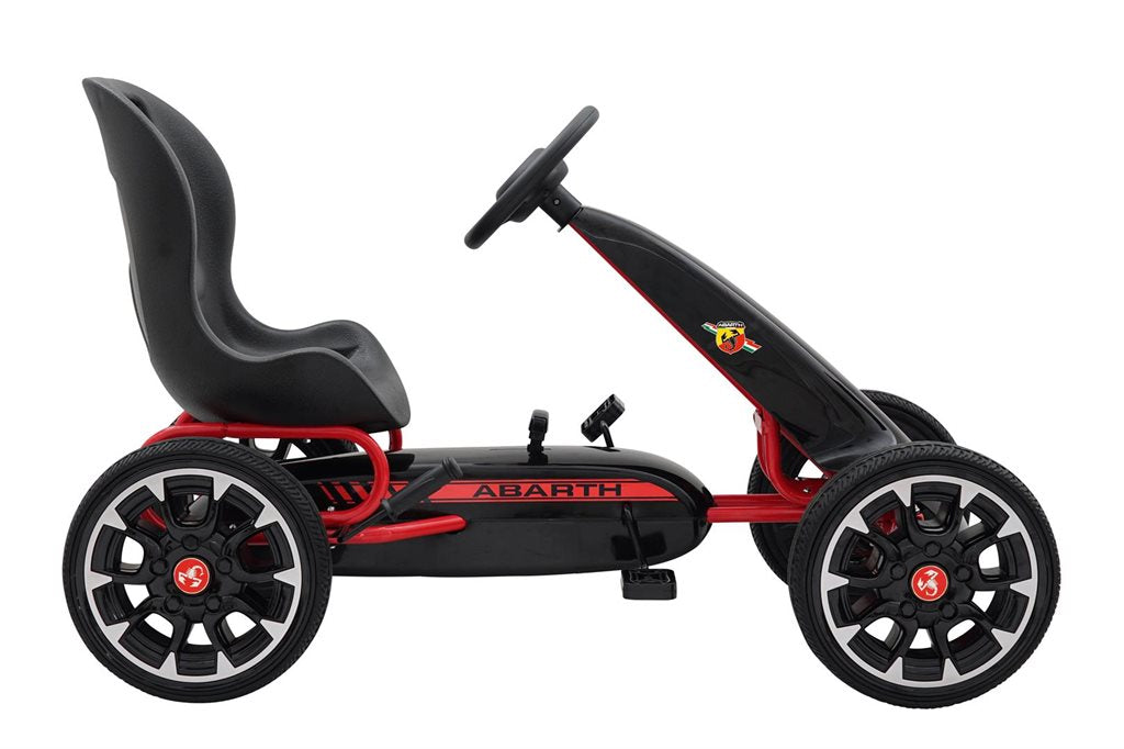 Abarth Gokart trampbil med gummihjul – För barn 3–8 år