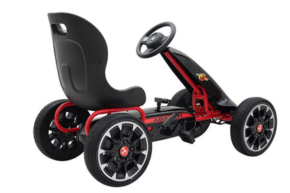 Abarth Gokart trampbil med gummihjul – För barn 3–8 år
