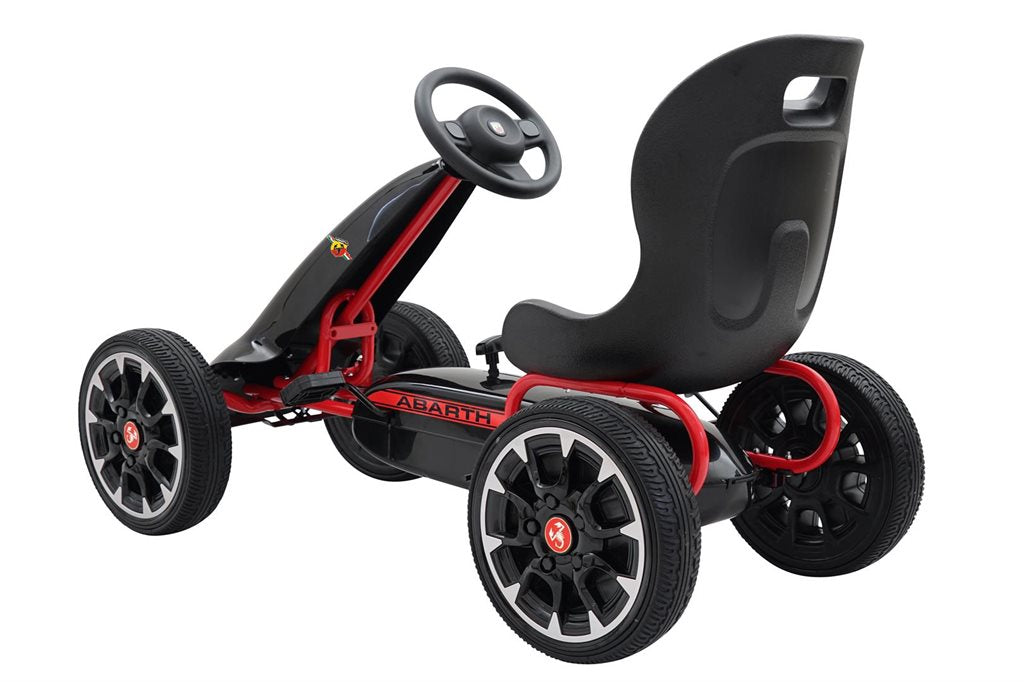 Abarth Gokart trampbil med gummihjul – För barn 3–8 år