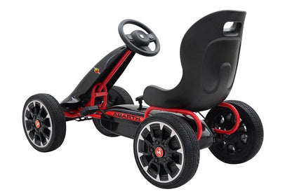 Abarth Gokart trampbil med gummihjul – För barn 3–8 år