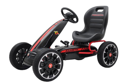 Abarth Gokart trampbil med gummihjul – För barn 3–8 år