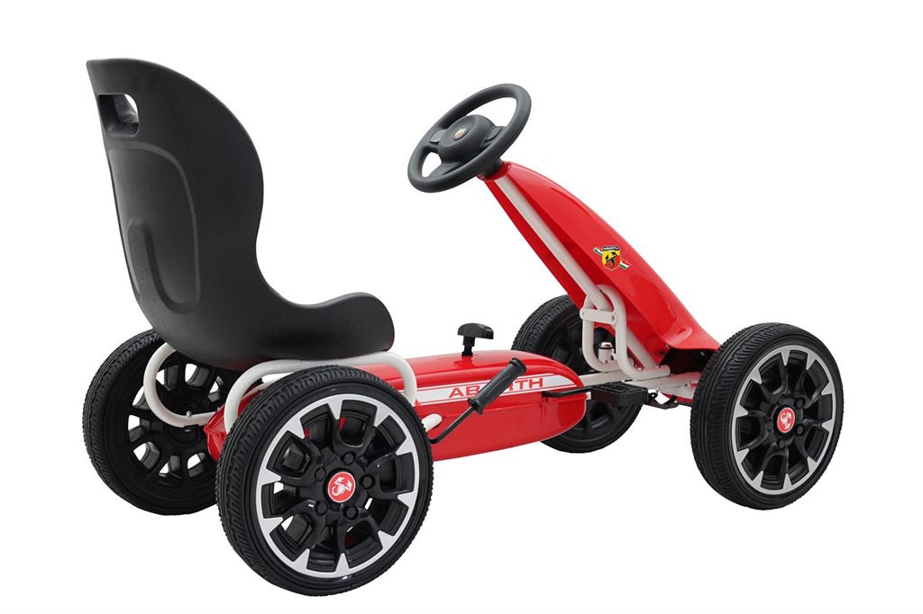 Abarth Go-Kart – trampbil med gummidäck och sportdesign - För barn 3–8 år
