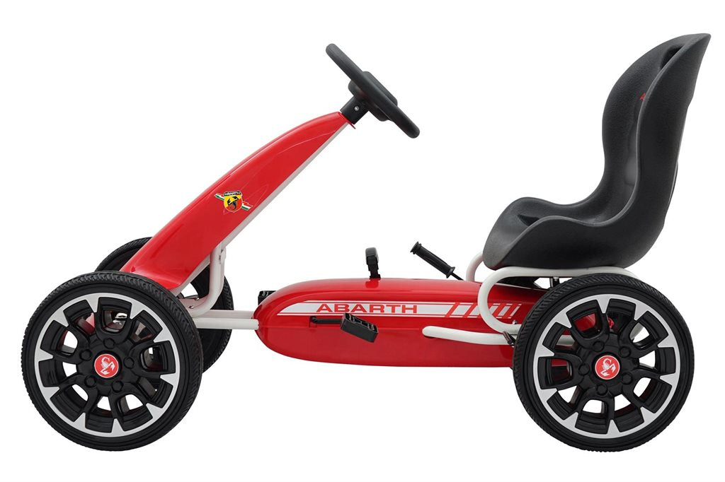 Abarth Go-Kart – trampbil med gummidäck och sportdesign - För barn 3–8 år