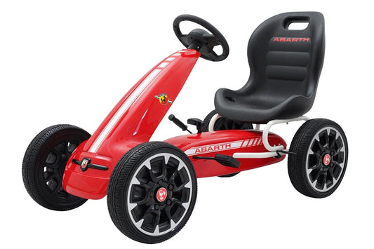 Abarth Go-Kart – trampbil med gummidäck och sportdesign - För barn 3–8 år