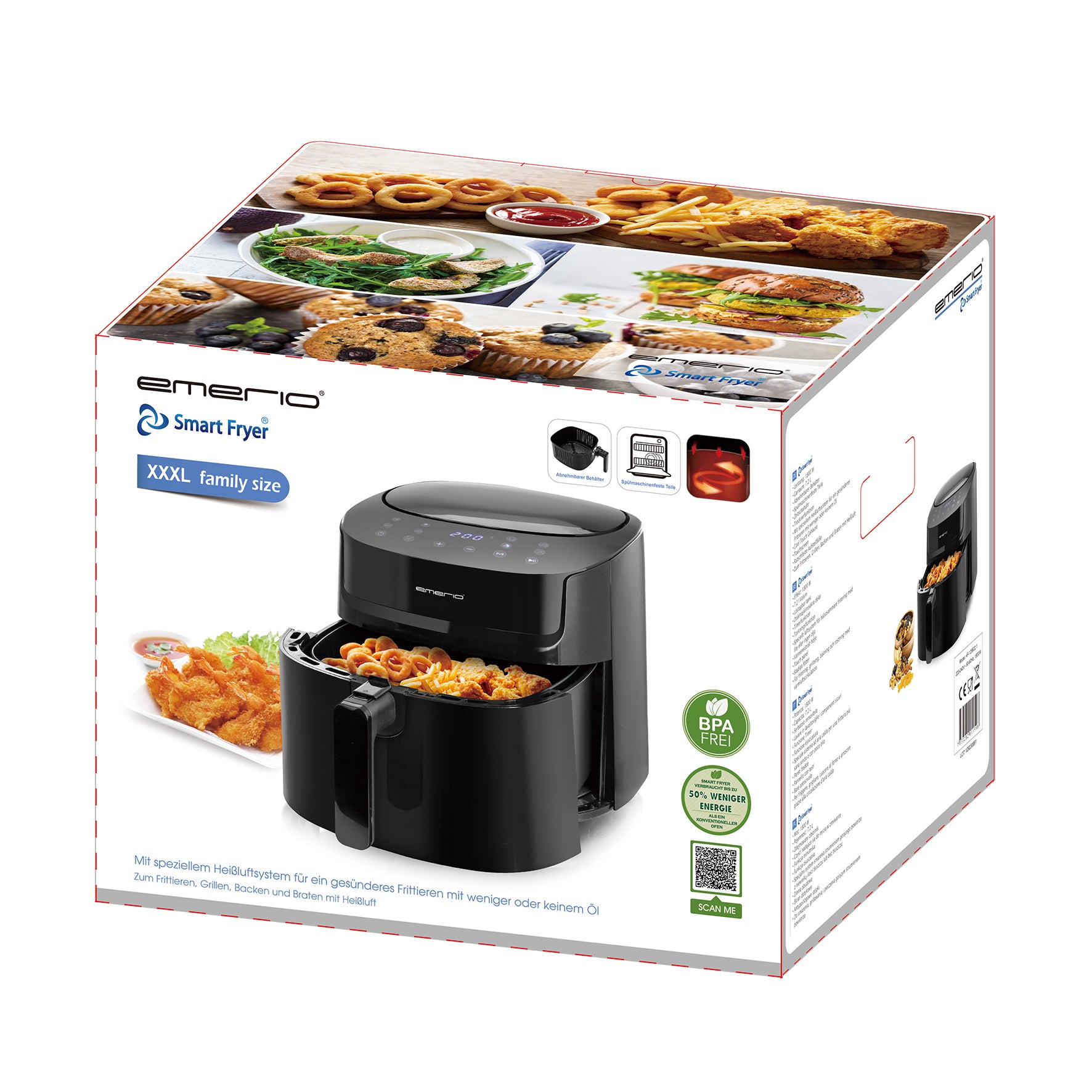 EMERIO Digital varmluftsfritös – produktbild 4