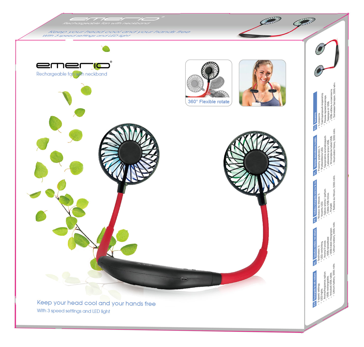 EMERIO Handfläkt – produktbild 4