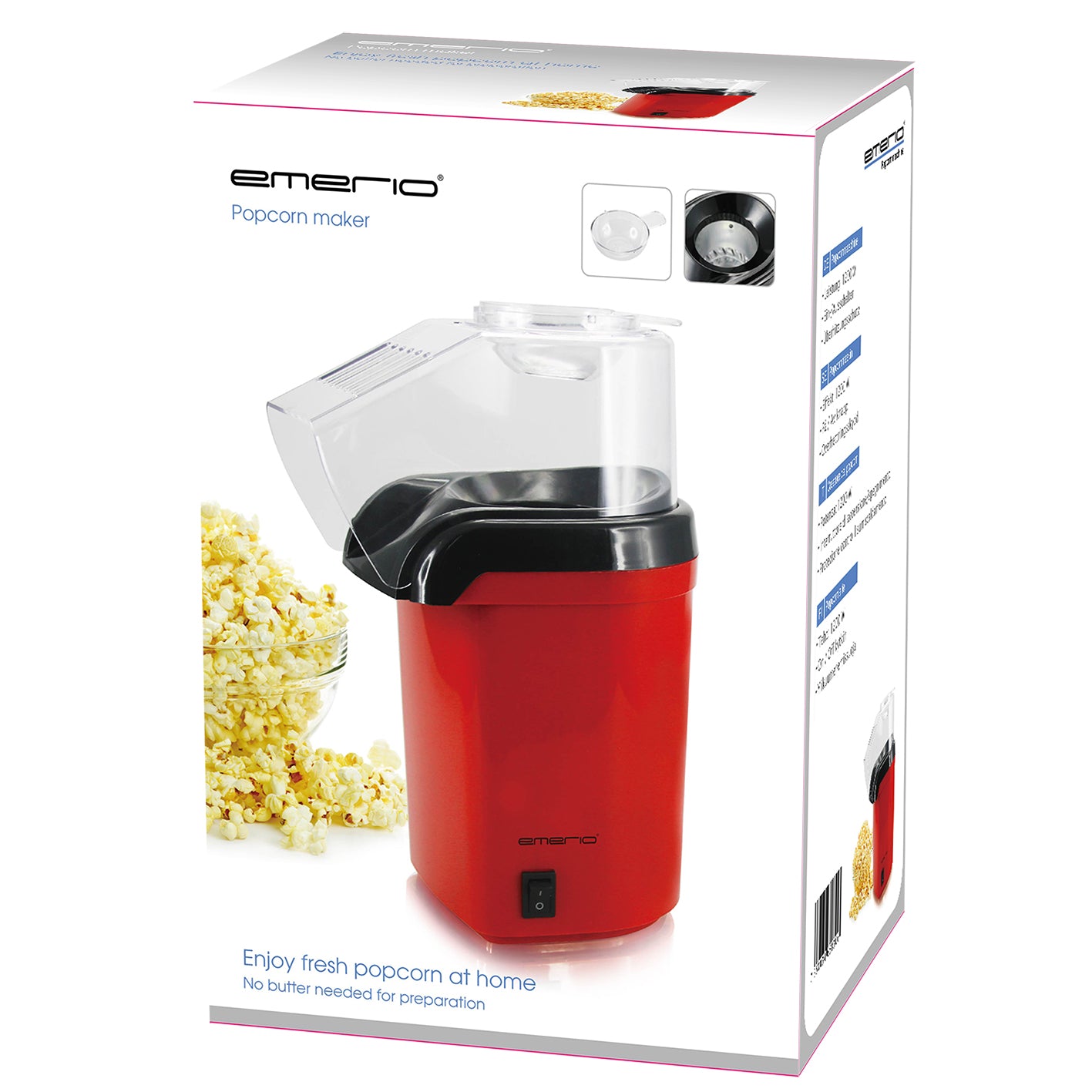 EMERIO popcornmaskin – produktbild 3