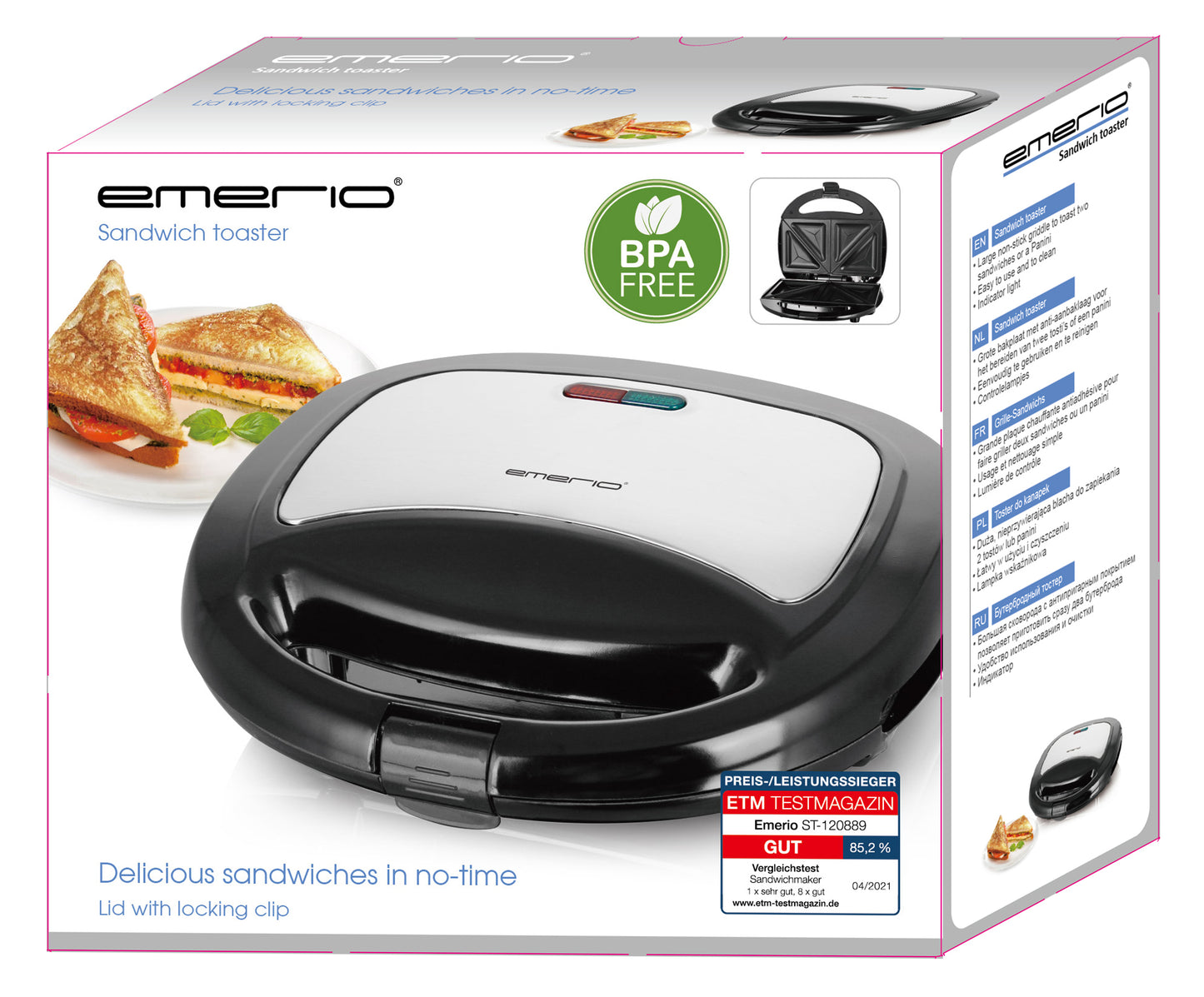 EMERIO Smörgåsgrill – produktbild 4