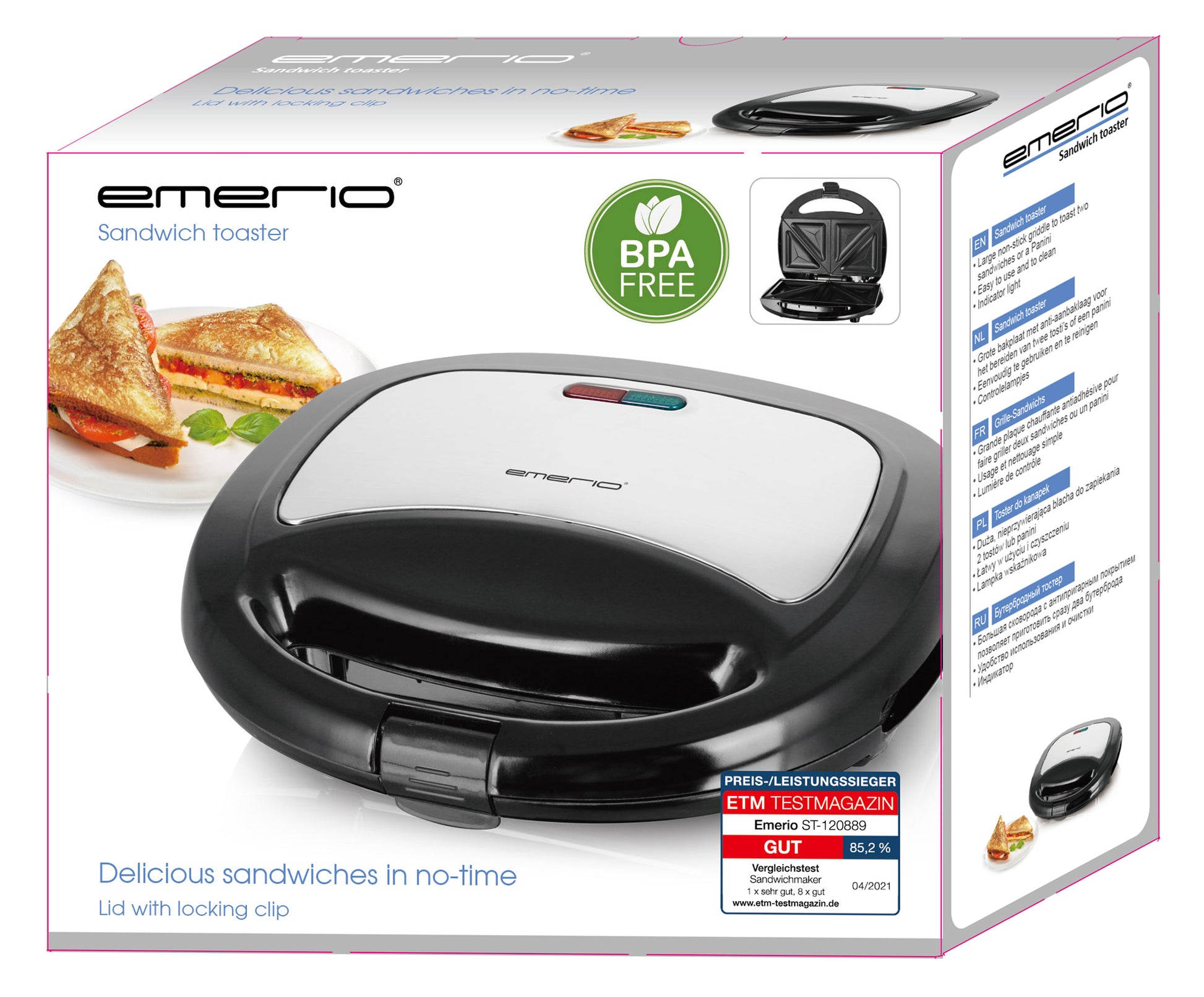 EMERIO Smörgåsgrill – produktbild 4