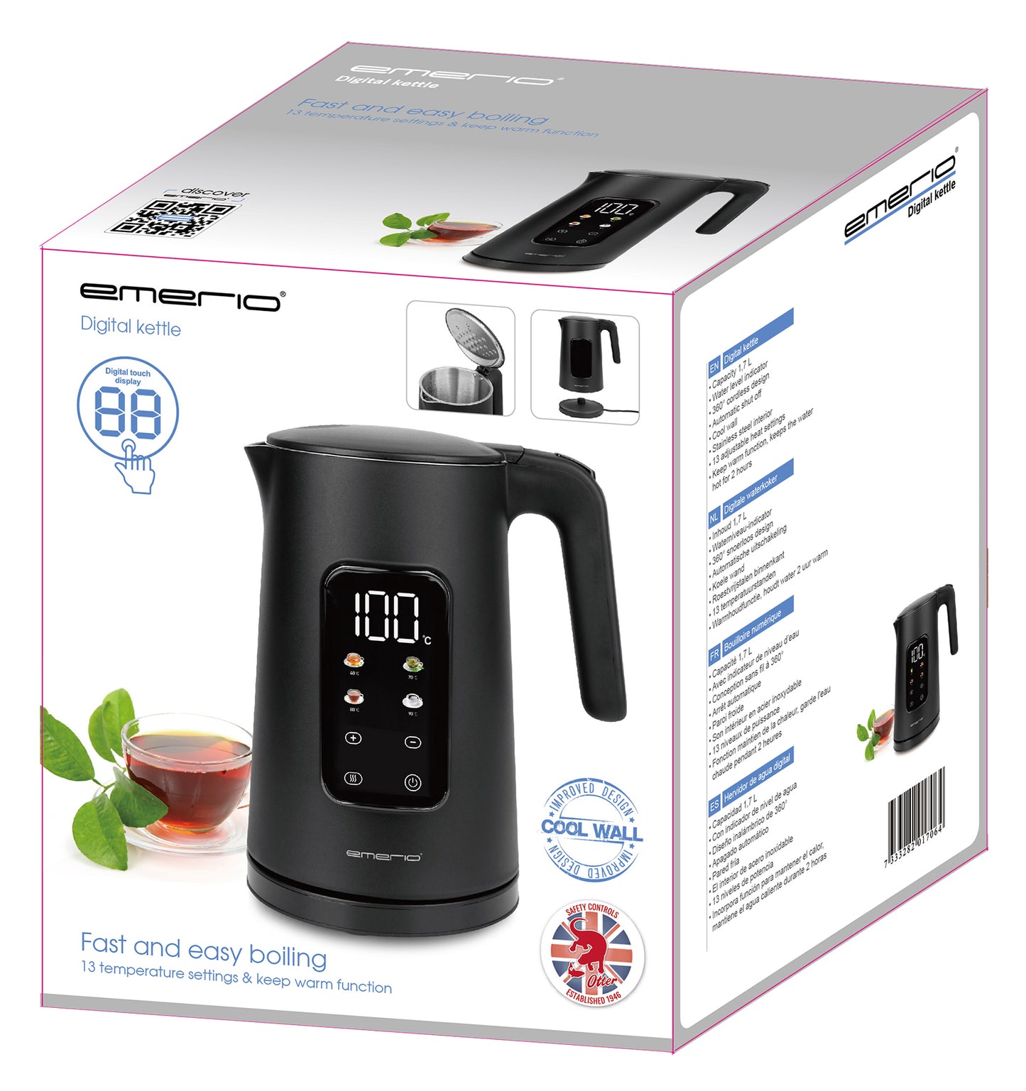EMERIO Vattenkokare 1,7L
