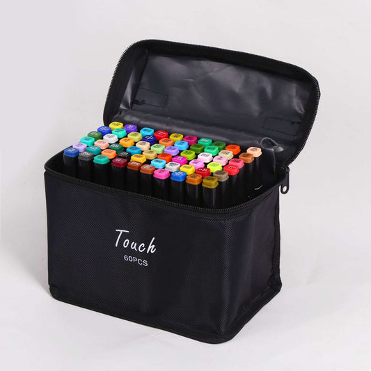Fine dubbelsidiga touchpennor artist pennor 60delar diverse färger