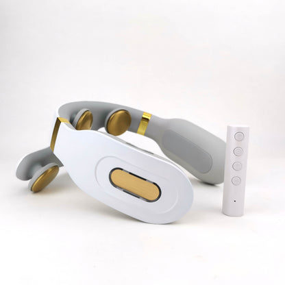 Nackmassage med TENS & EMS-terapi, 1500mAh batteri, 15massagelägen, vikt 200g och laddning via type c